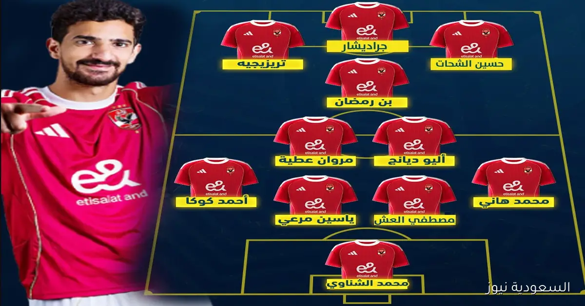 “بديل زيزو” تشكيلة الأهلي اليوم المتوقعة أمام سيراميكا كليوباترا في الدوري