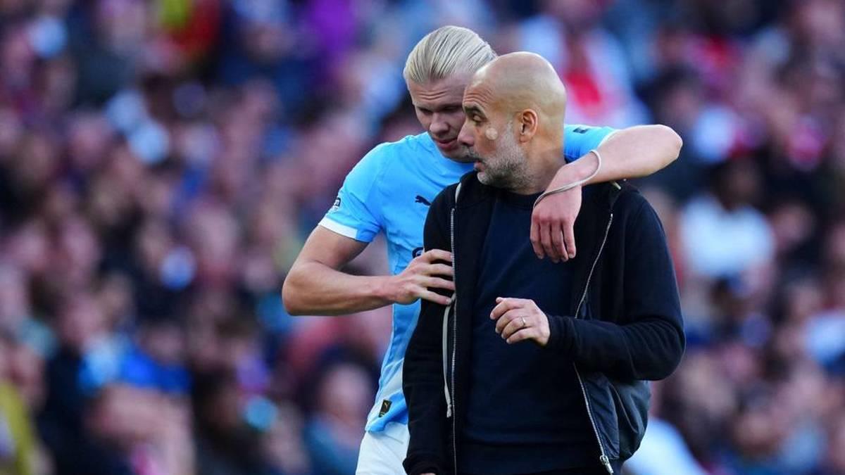 جواردويلا يكشف عن سبب استبدال هالاند في مباراة مانشستر سيتي وآرسنال