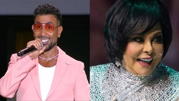 إسعاد يونس وأحمد سعد يشاركون في احتفالية مصر وطن السلام اليوم