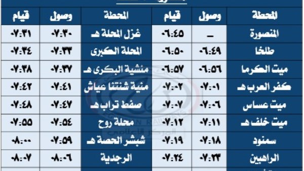 تشغيل رحلات إضافية من وإلى مدينة طنطا يوم الجمعة المقبلة