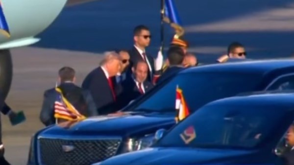 معلومات هامة عن “الوحش” سيارة الرئيس الأمريكي ترامب بعد ظهورها في قمة شرم الشيخ