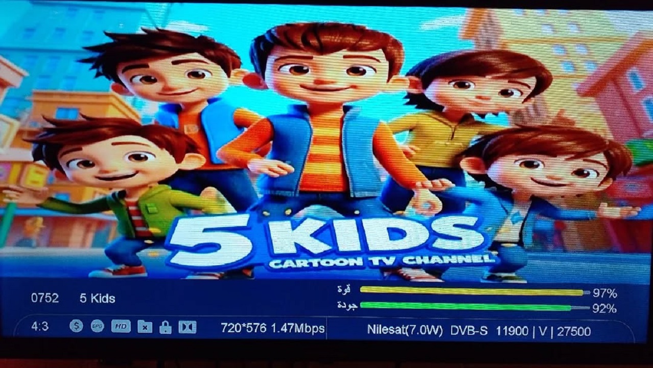 تردد قناة 5 Kids الجديد على نايل سات 2025 لبث أفلام كرتون للأطفال بجودة HD 24 ساعة