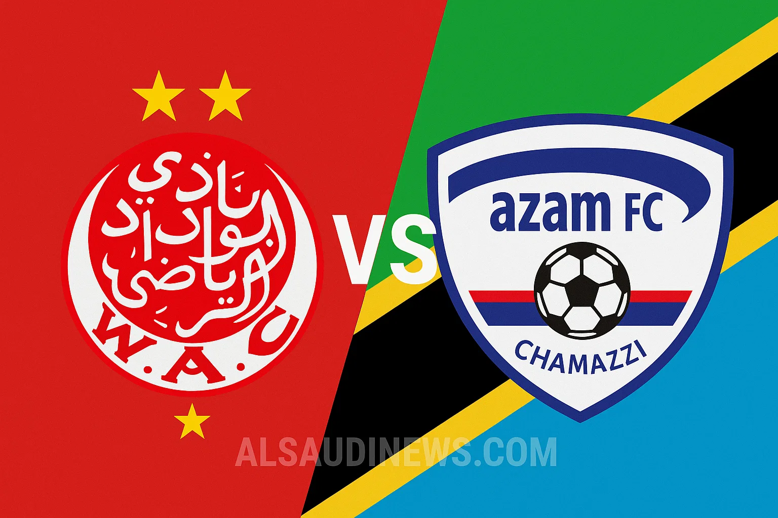 خسارة نادي عزام ضد الوداد الرياضي بالـ 0-1.. نتيجة مباراة الوداد وعزام التنزاني في أمان بجزيرة زنجبار