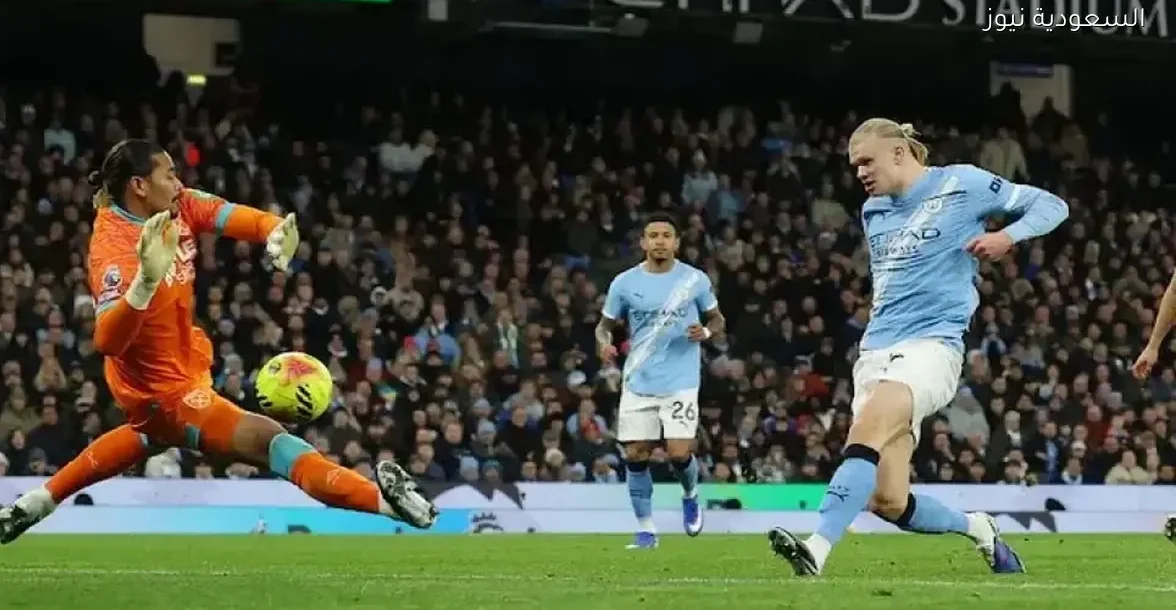 هالاند يتألق ويعزز صدارته في ترتيب هدافي الدوري الإنجليزي بعد هدفين ضد وست هام