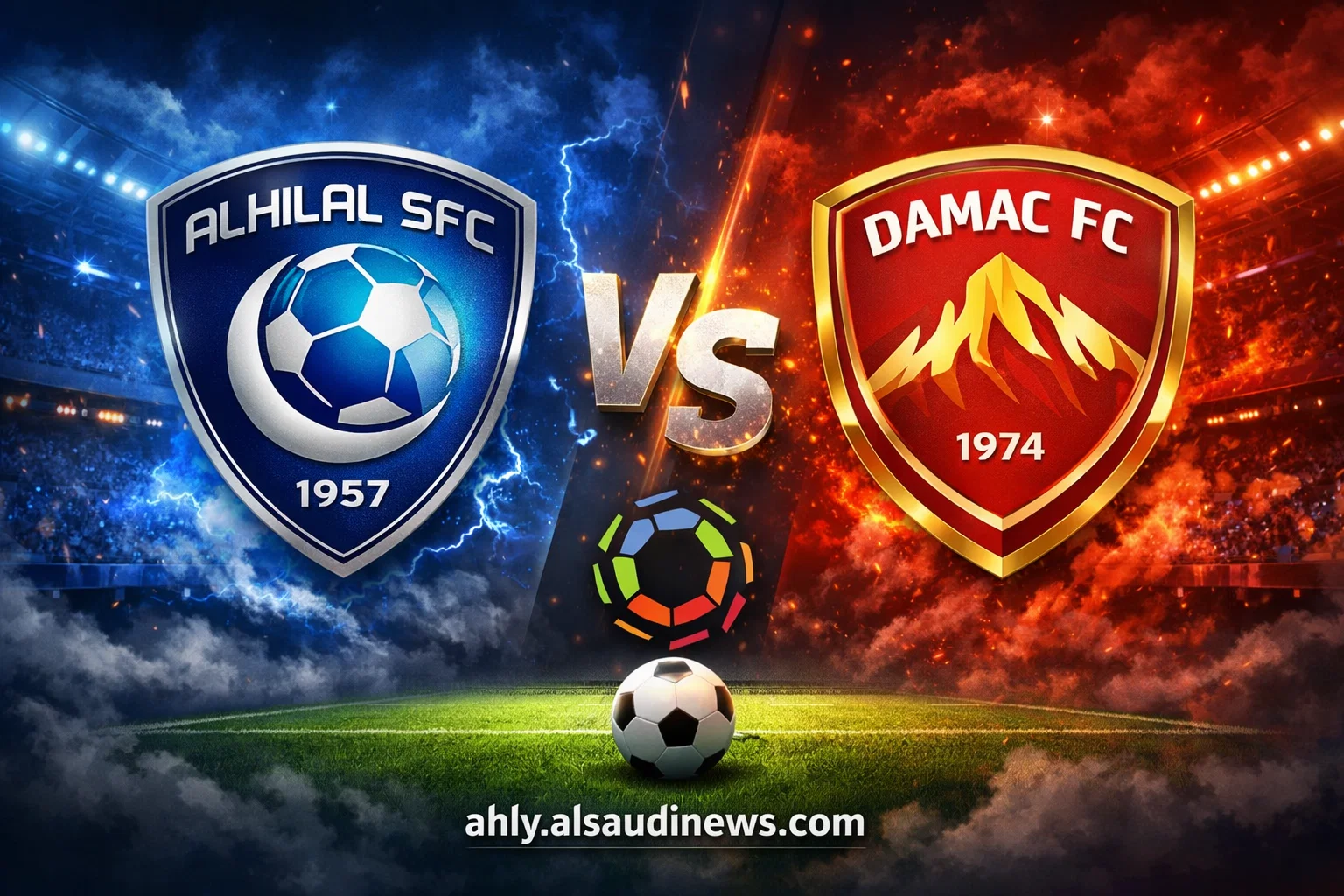 نتيجة مباراة الهلال وضمك يلا شوت في الدوري السعودي