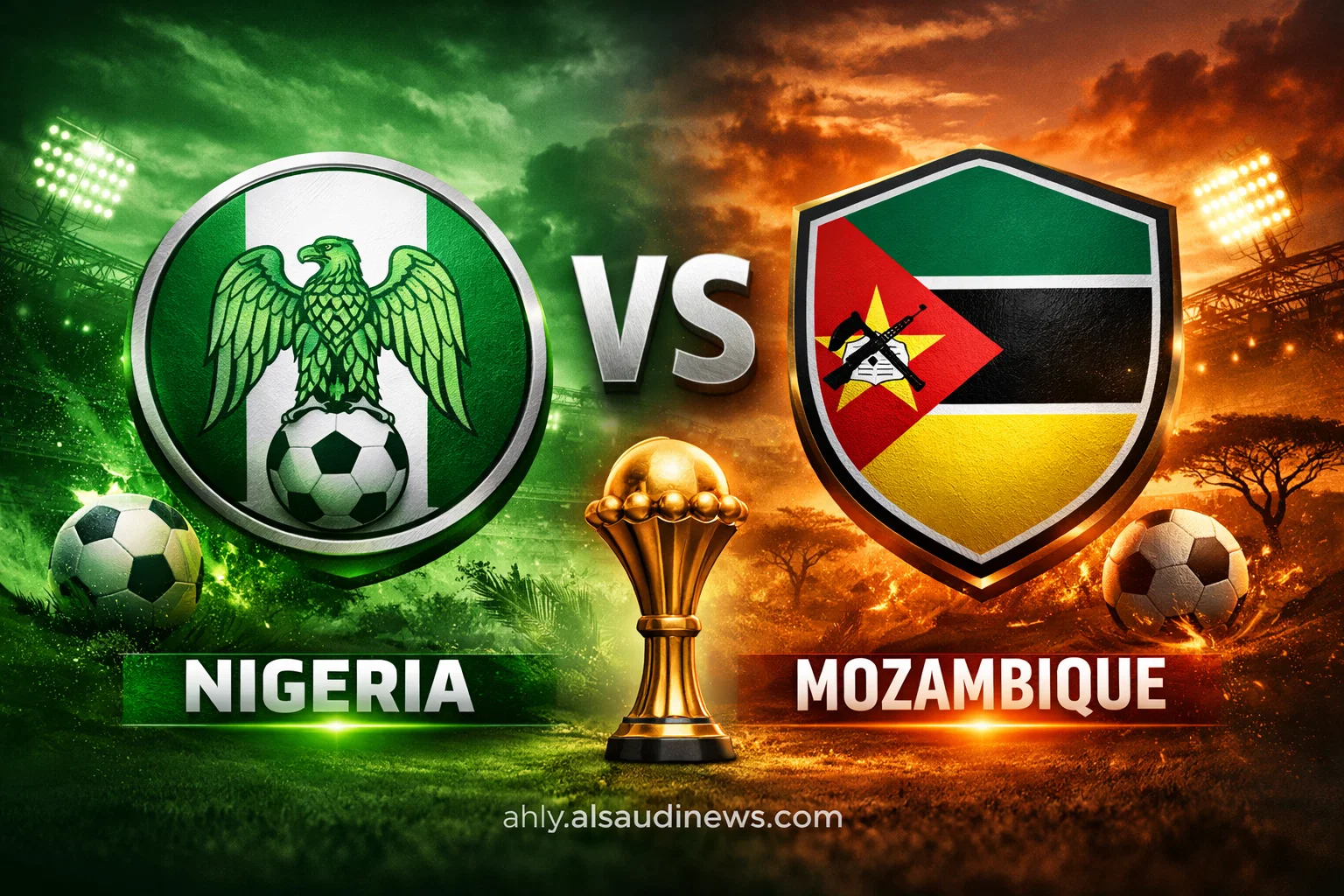نتيجة مباراة نيجيريا وموزمبيق في الكان أمم أفريقيا