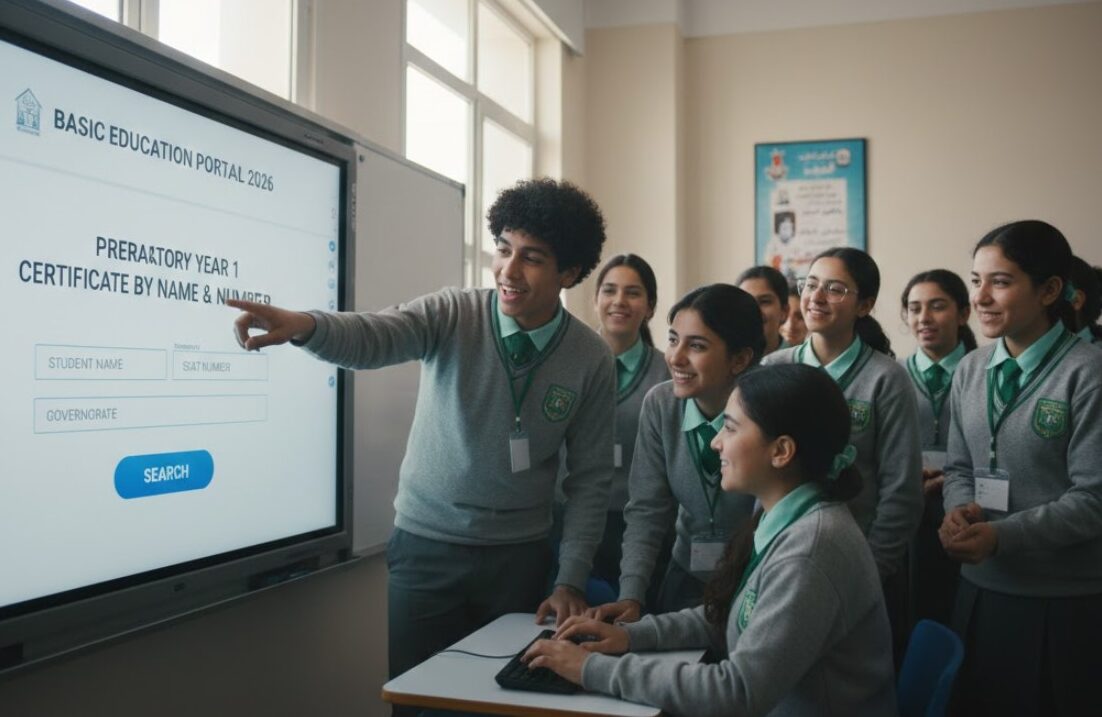 رابط شهادة أولي إعدادي بالإسم والرقم في مختلف المحافظات عبر بوابة التعليم الأساسي 2026
