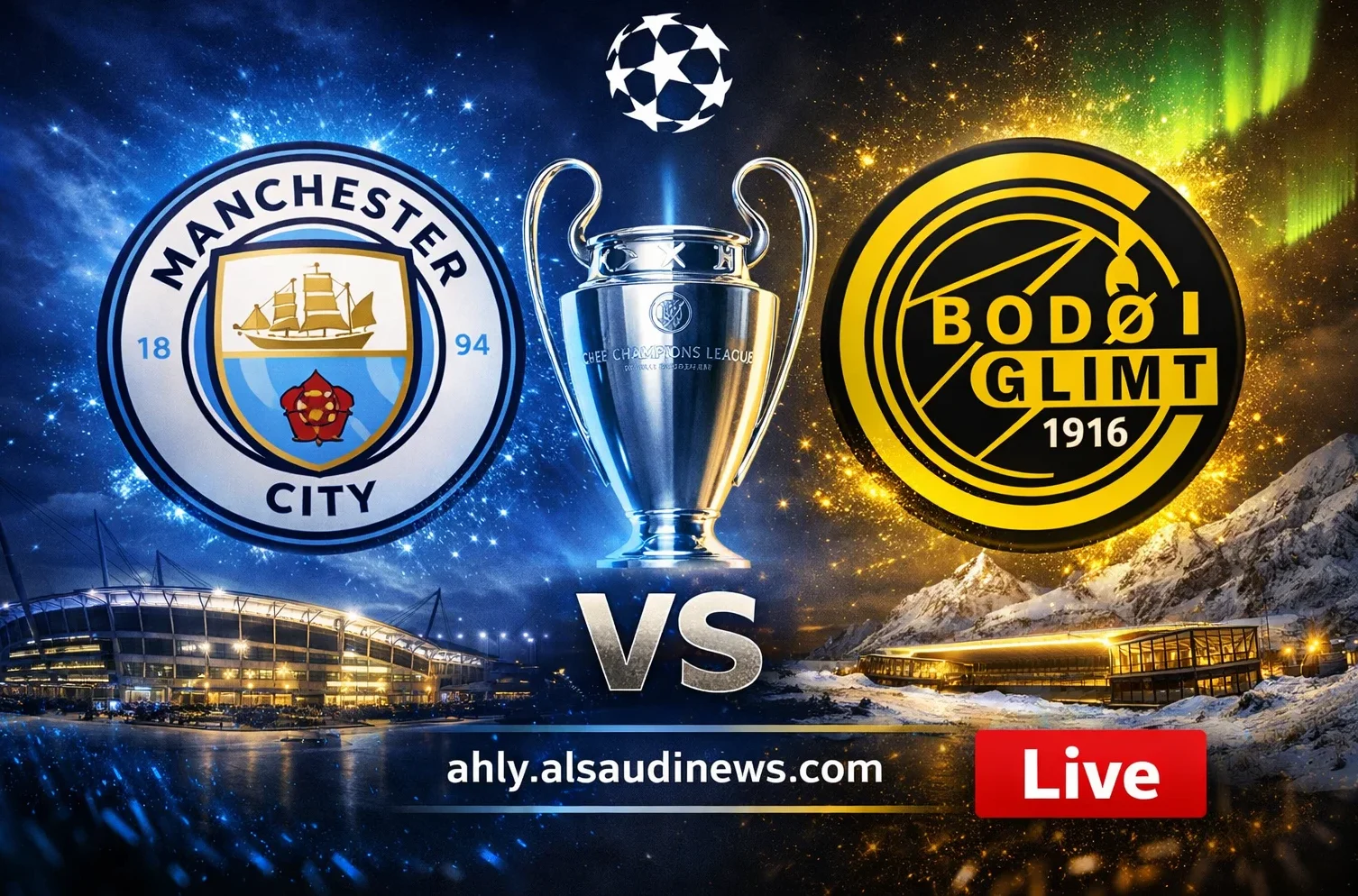 فوز بودو/ غليمت ضد مان سيتي.. نتيجة مباراة مانشستر سيتي وبودو جليمت في دوري أبطال أوروبا