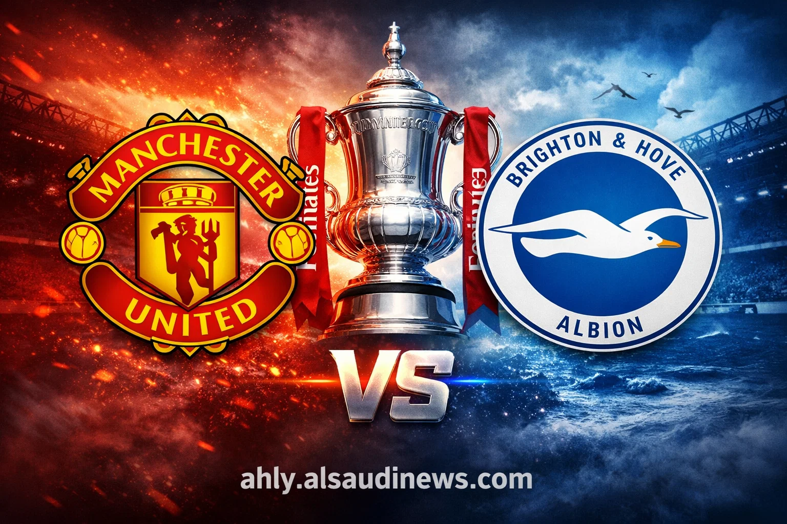 نتيجة مباراة مانشستر يونايتد وبرايتون يلا شوت كأس الاتحاد الإنجليزي