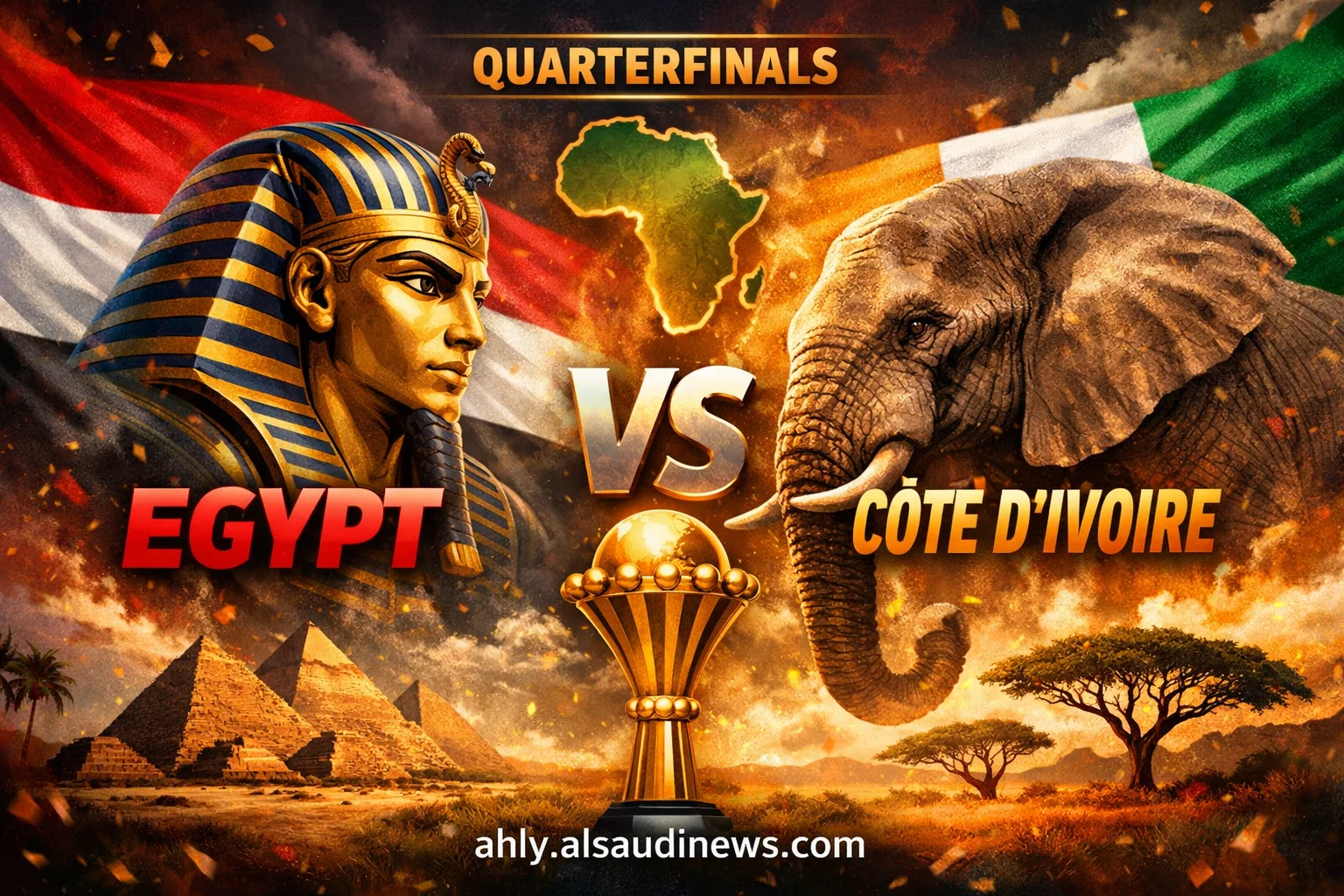 صعود منتخب مصر ضد ساحل العاج.. نتيجة مباراة مصر وكوت ديفوار في دور الـ16 كأس أمم أفريقيا الكان