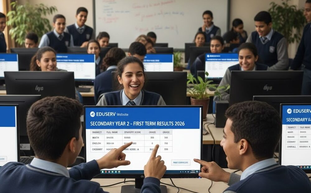 نتائج الصف الثاني الثانوي 2026 عبر الموقع الرسمي eduserv