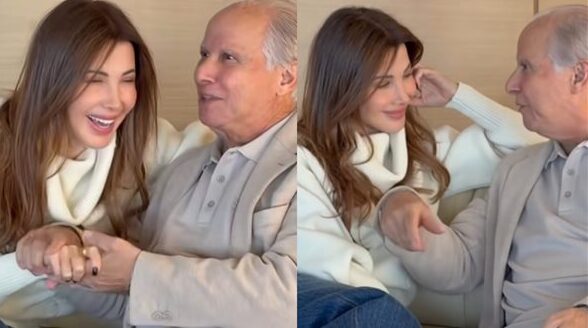 والد نانسي عجرم يظهر لأول مرة في صورة شبيهة جداً بالفنانة