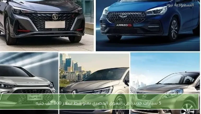5 سيارات جديدة في السوق المصري بمتوسط سعر 800 ألف جنيه