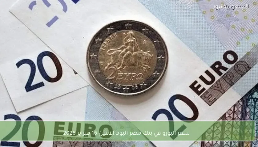 سعر اليورو في بنك مصر اليوم الاثنين 16 فبراير 2026