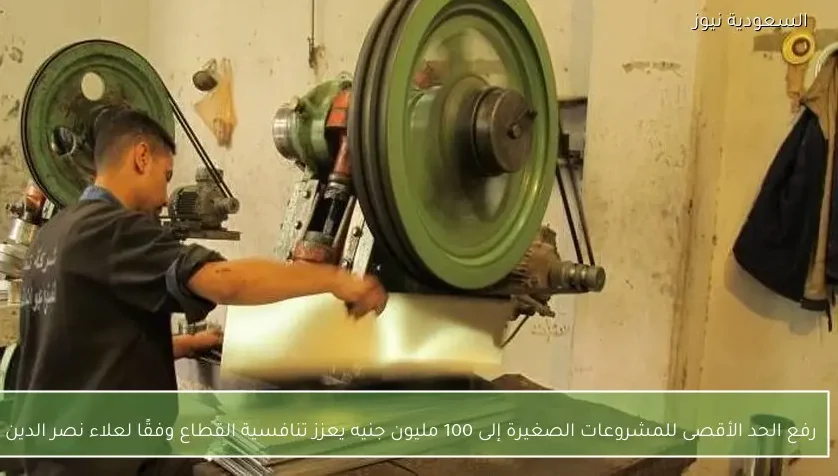 رفع الحد الأقصى للمشروعات الصغيرة إلى 100 مليون جنيه يعزز تنافسية القطاع وفقًا لعلاء نصر الدين