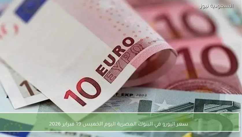 سعر اليورو في البنوك المصرية اليوم الخميس 19 فبراير 2026