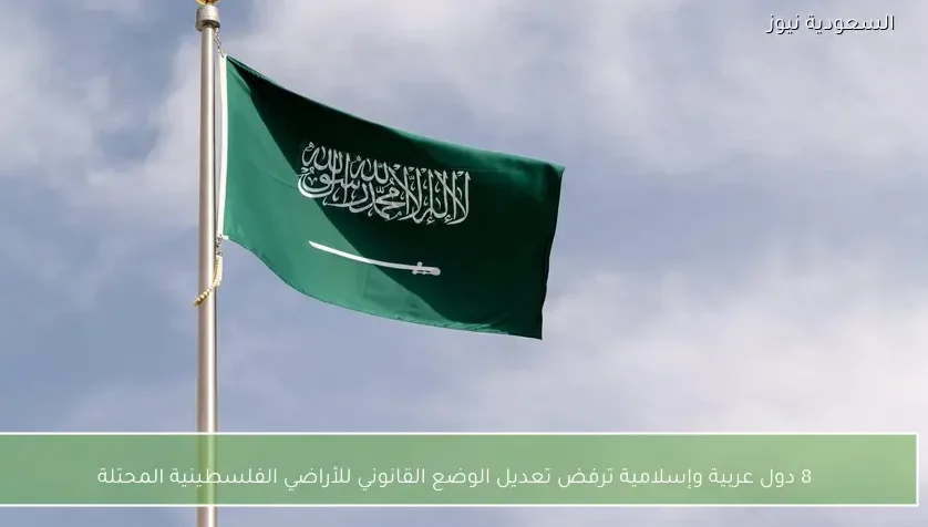 8 دول عربية وإسلامية ترفض تعديل الوضع القانوني للأراضي الفلسطينية المحتلة