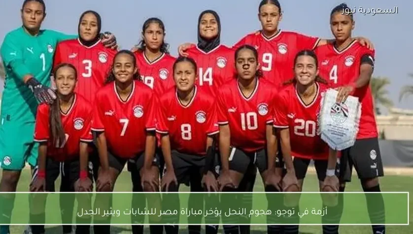 أزمة في توجو: هجوم النحل يؤخر مباراة مصر للشابات ويثير الجدل