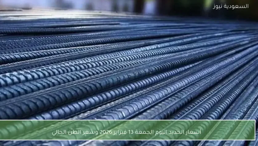 أسعار الحديد اليوم الجمعة 13 فبراير 2026 وسعر الطن الحالي