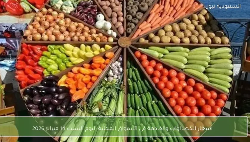 أسعار الخضراوات والفاكهة في الأسواق المحلية اليوم السبت 14 فبراير 2026