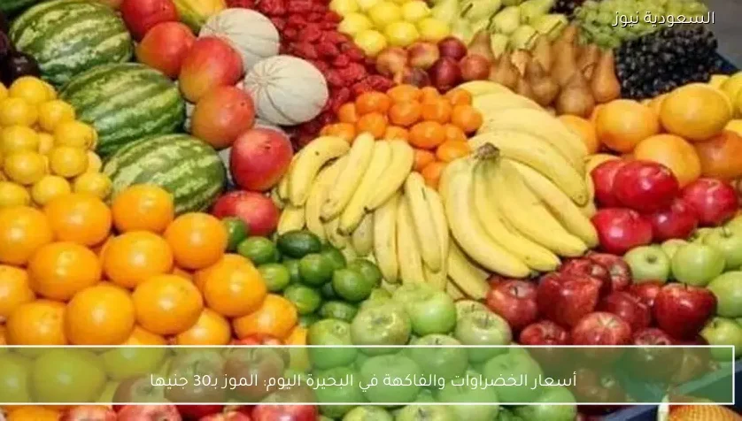 أسعار الخضراوات والفاكهة في البحيرة اليوم: الموز بـ30 جنيها