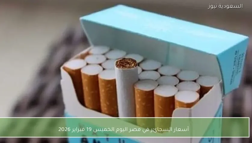 أسعار السجائر في مصر اليوم الخميس 19 فبراير 2026
