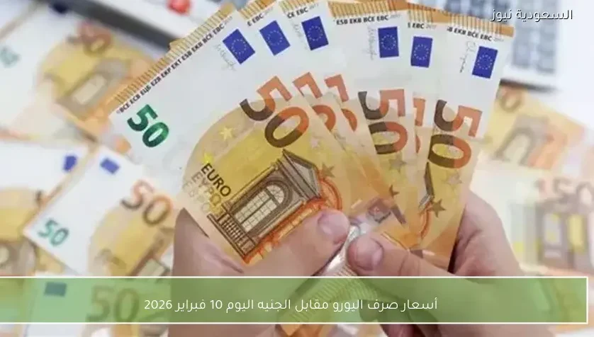 أسعار صرف اليورو مقابل الجنيه اليوم 10 فبراير 2026