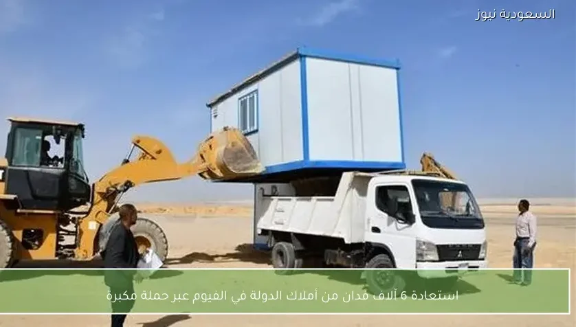 استعادة 6 آلاف فدان من أملاك الدولة في الفيوم عبر حملة مكبرة