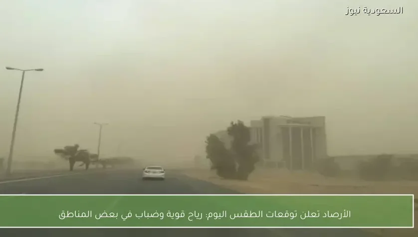 الأرصاد تعلن توقعات الطقس اليوم: رياح قوية وضباب في بعض المناطق