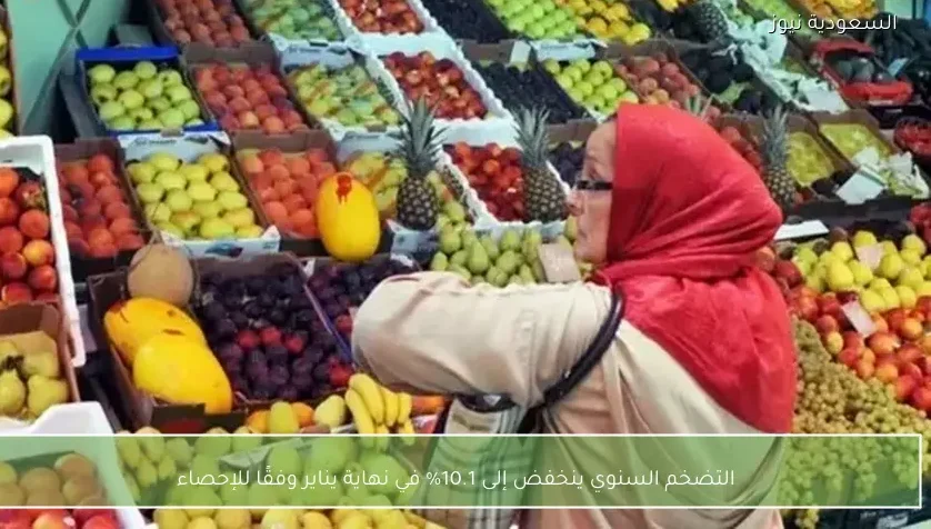 التضخم السنوي ينخفض إلى 10.1% في نهاية يناير وفقًا للإحصاء