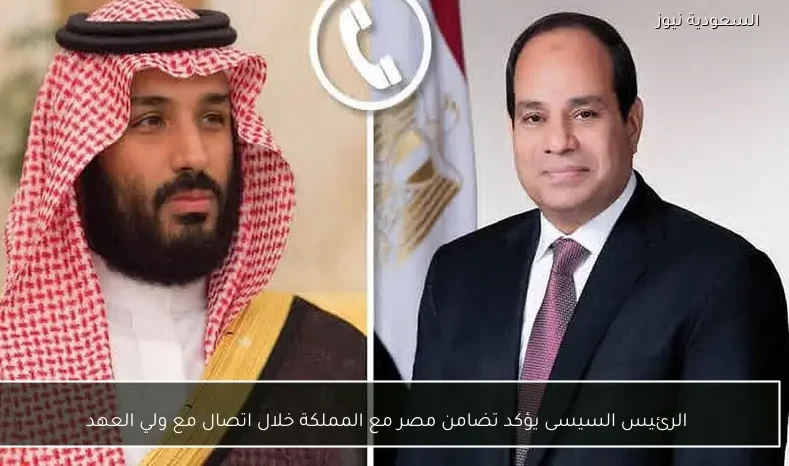 الرئيس السيسى يؤكد تضامن مصر مع المملكة خلال اتصال مع ولي العهد