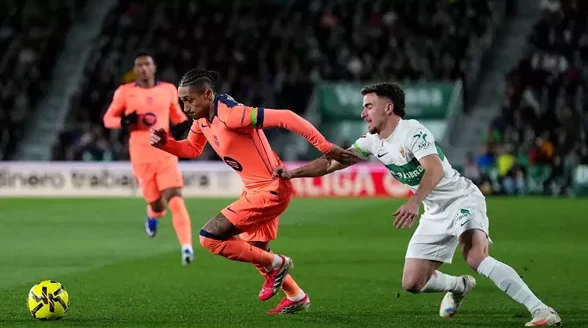 برشلونة يكشف عن تفاصيل إصابة رافينيا وغيابه عن مباراة ألباسيتي