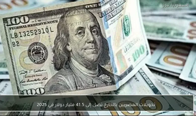 تحويلات المصريين بالخارج تصل إلى 41.5 مليار دولار في 2025