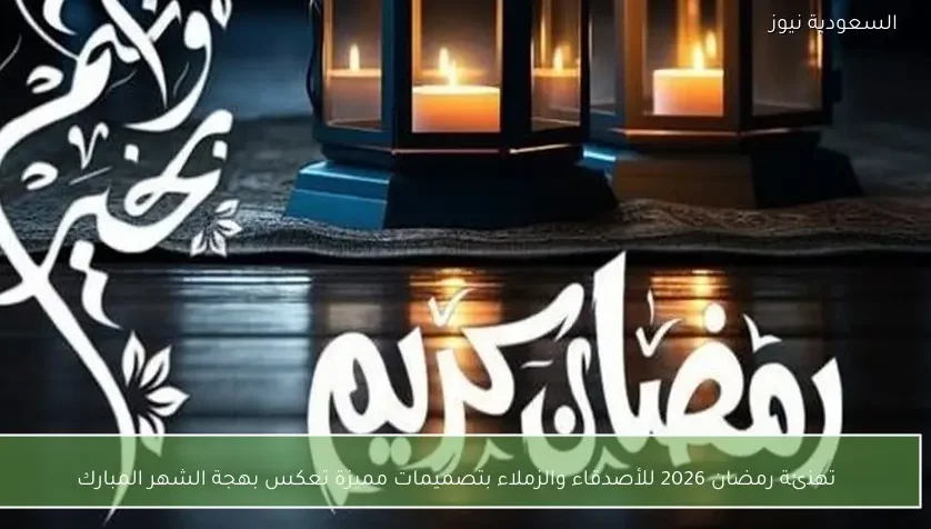 تهنئة رمضان 2026 للأصدقاء والزملاء بتصميمات مميزة تعكس بهجة الشهر المبارك