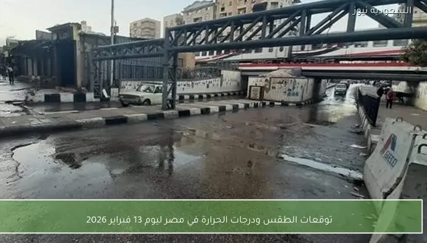 توقعات الطقس ودرجات الحرارة في مصر ليوم 13 فبراير 2026