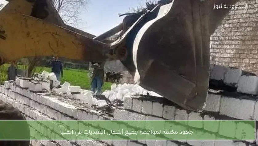 جهود مكثفة لمواجهة جميع أشكال التعديات في المنيا