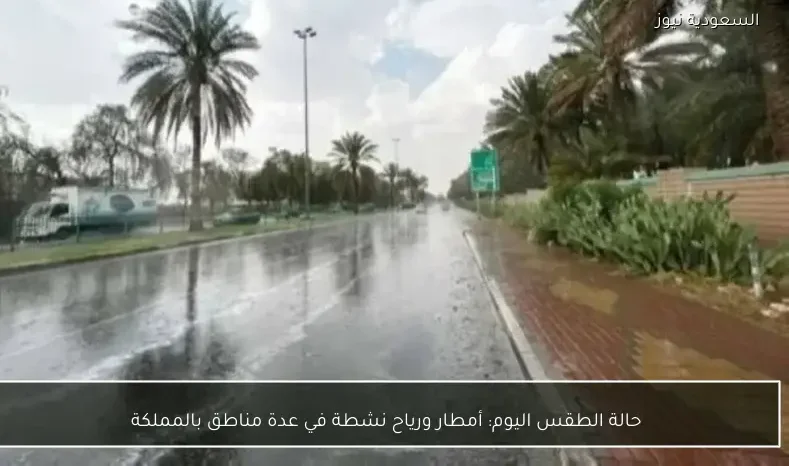 حالة الطقس اليوم: أمطار ورياح نشطة في عدة مناطق بالمملكة
