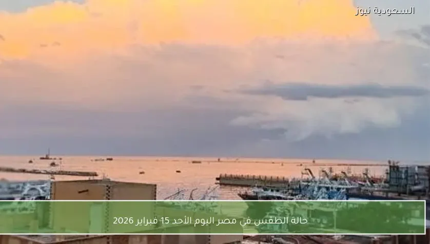 حالة الطقس في مصر اليوم الأحد 15 فبراير 2026