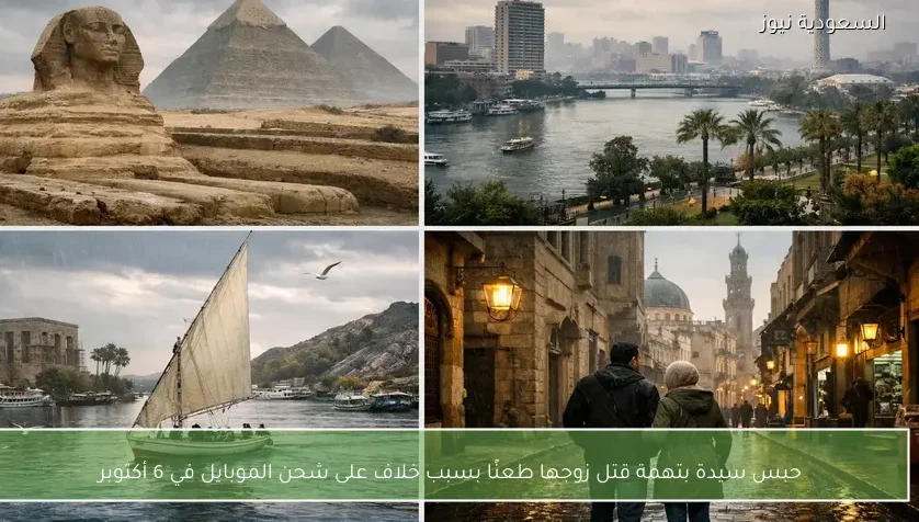 حبس سيدة بتهمة قتل زوجها طعنًا بسبب خلاف على شحن الموبايل في 6 أكتوبر