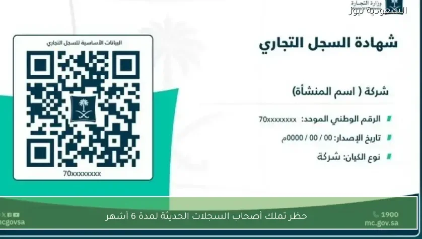 حظر تملك أصحاب السجلات الحديثة لمدة 6 أشهر