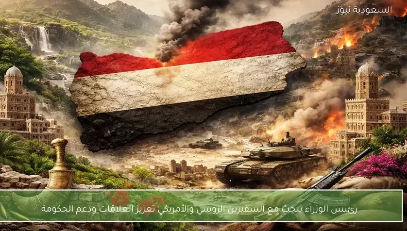 رئيس الوزراء يبحث مع السفيرين الروسي والأمريكي تعزيز العلاقات ودعم الحكومة