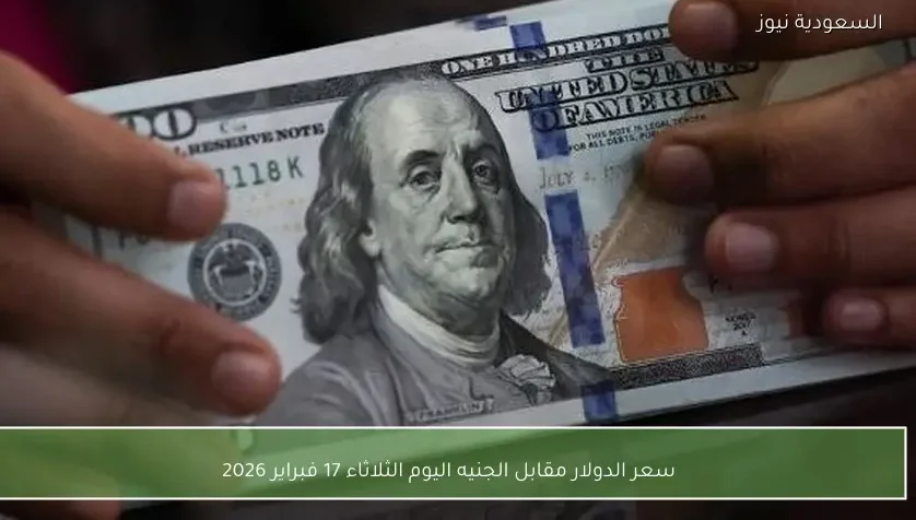 سعر الدولار مقابل الجنيه اليوم الثلاثاء 17 فبراير 2026