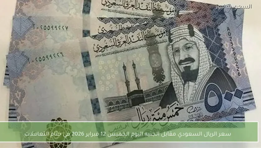 سعر الريال السعودي مقابل الجنيه اليوم الخميس 12 فبراير 2026 في ختام التعاملات