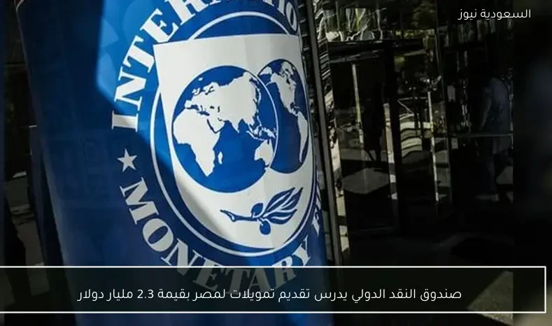 صندوق النقد الدولي يدرس تقديم تمويلات لمصر بقيمة 2.3 مليار دولار