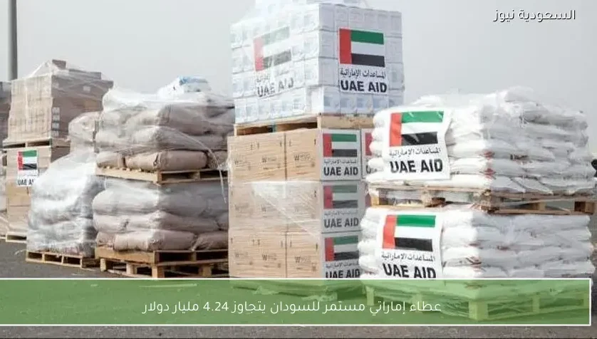 عطاء إماراتي مستمر للسودان يتجاوز 4.24 مليار دولار