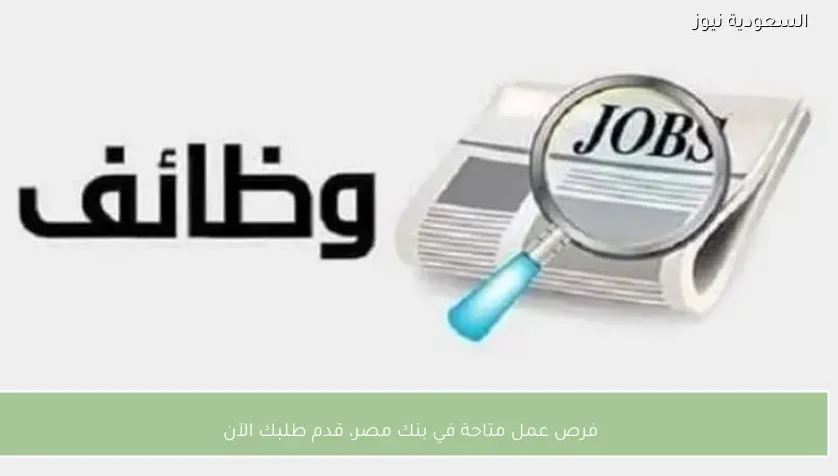 فرص عمل متاحة في بنك مصر، قدم طلبك الآن