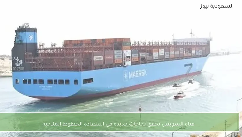 قناة السويس تحقق نجاحات جديدة في استعادة الخطوط الملاحية