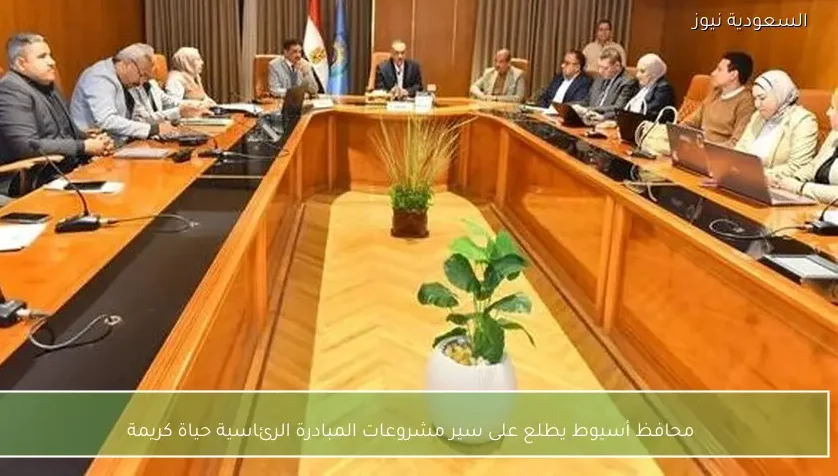 محافظ أسيوط يطلع على سير مشروعات المبادرة الرئاسية حياة كريمة