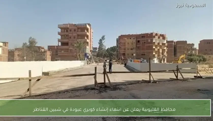 محافظ القليوبية يعلن عن انتهاء إنشاء كوبري عبودة في شبين القناطر