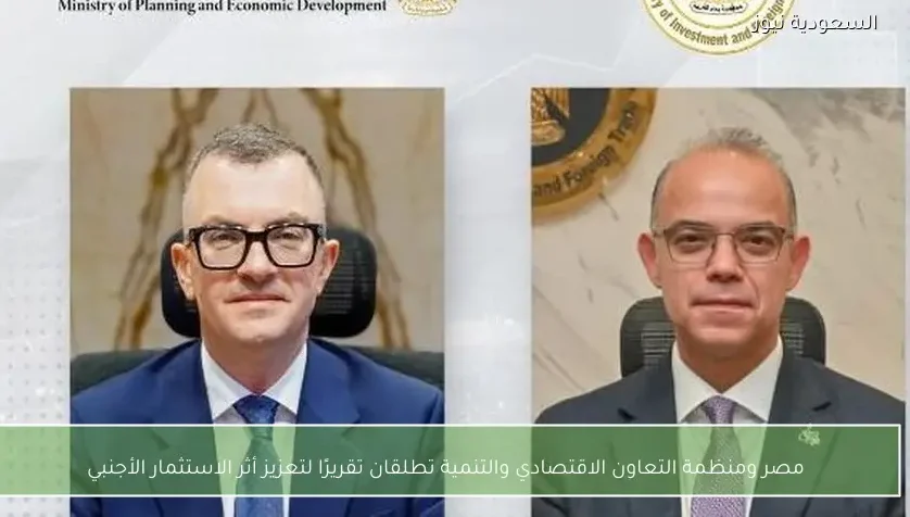 مصر ومنظمة التعاون الاقتصادي والتنمية تطلقان تقريرًا لتعزيز أثر الاستثمار الأجنبي
